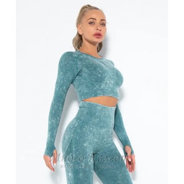 Бесшовный кроп топ варёнка Crop Top model 4